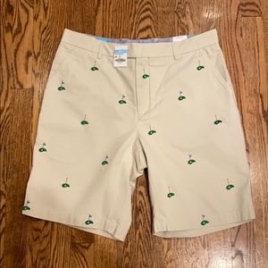Men’s J. McLaughlin Khaki Golf Shorts - Size 34